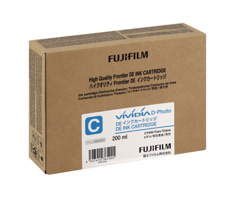 Cartouche d’encre FUJIFILM Cyan pour DE100 / DE100-XD en 200 ml