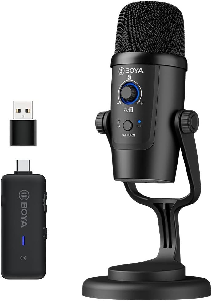 Microphone BY-PM500W filaire/sans fil à double fonction