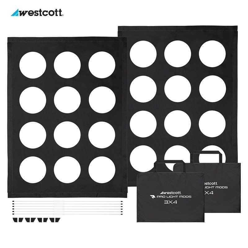 Pro Light Mods 3x4  (2-Pack) pour softbox 90x120 cm