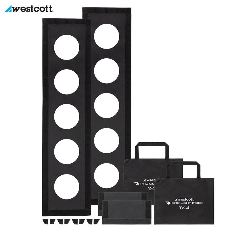 Pro Light Mods 1x4  (2-Pack) pour softbox 30x120 cm