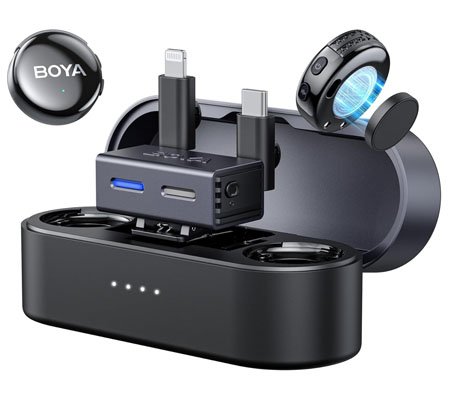 Microphone sans fil BOYALINK 3-01 2,4G avec puce AI