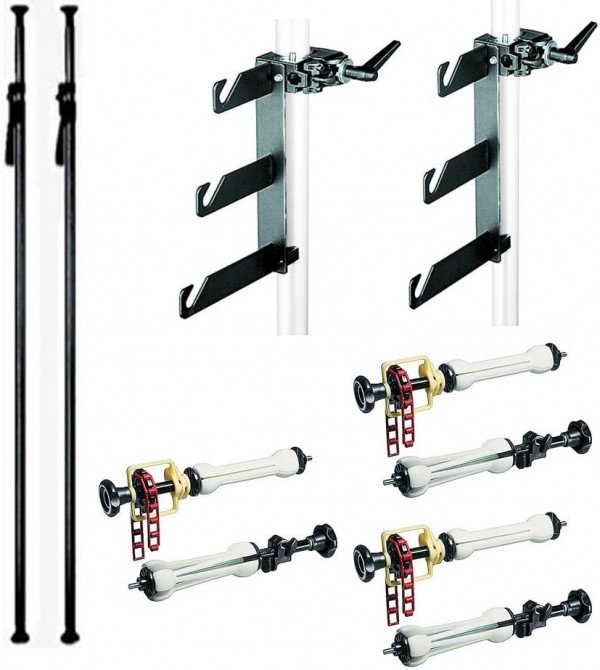 Support Auto-pole pour 3 fonds de studio